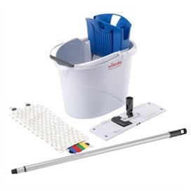 Spand m/presse incl mop og skaft, Vileda