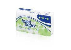 Toiletpapir, hvid 2 lag, 64 ruller